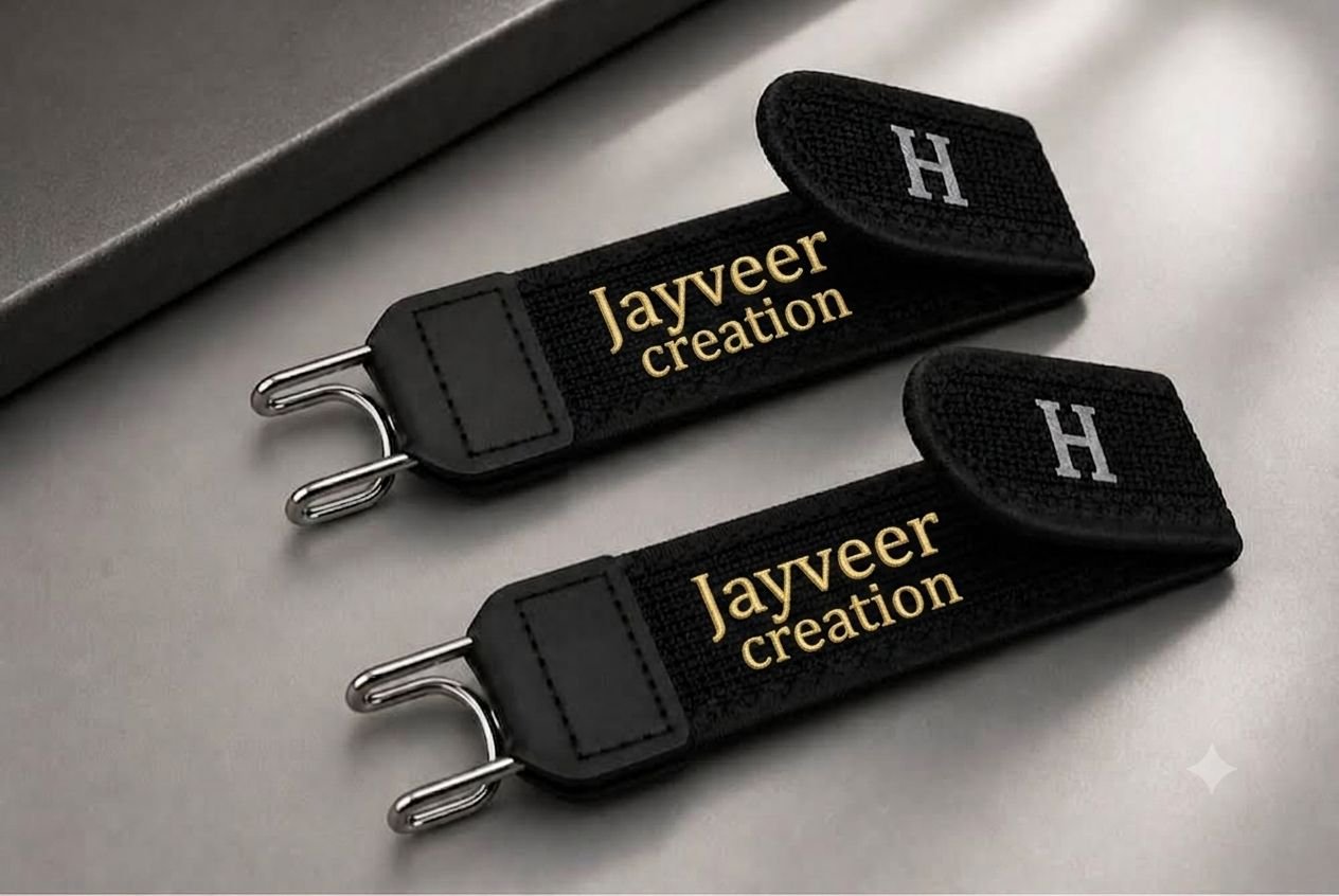 Buckle less belt black/brown – digital jaap counter by Jayverr Creations